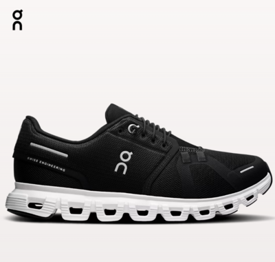 Zapatillas ON CLOUD 6 BLACK/WHITE